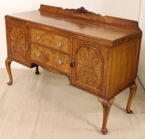 fig 2. Burr Walnut sideboard by Maple and Co