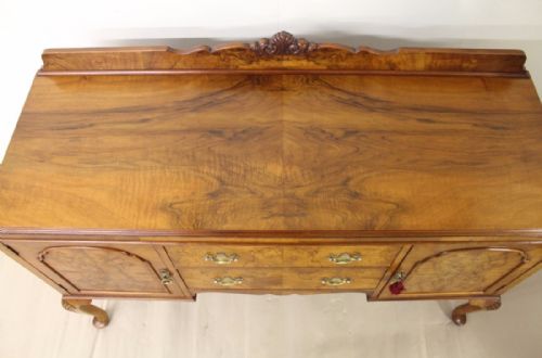 fig 3. Burr Walnut sideboard by Maple and Co