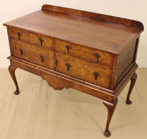 Walnut and Oak Lowboy