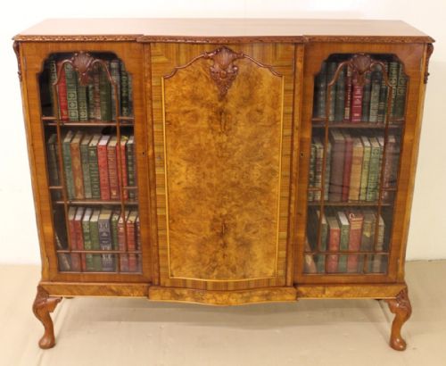 Burr Walnut Bookcase