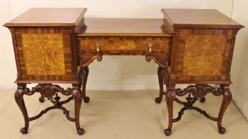 Carolean Style Burr Walnut Sideboard