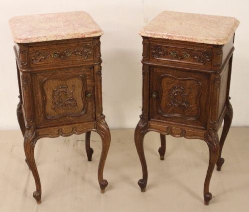 Pair of French Bedside Cupboards