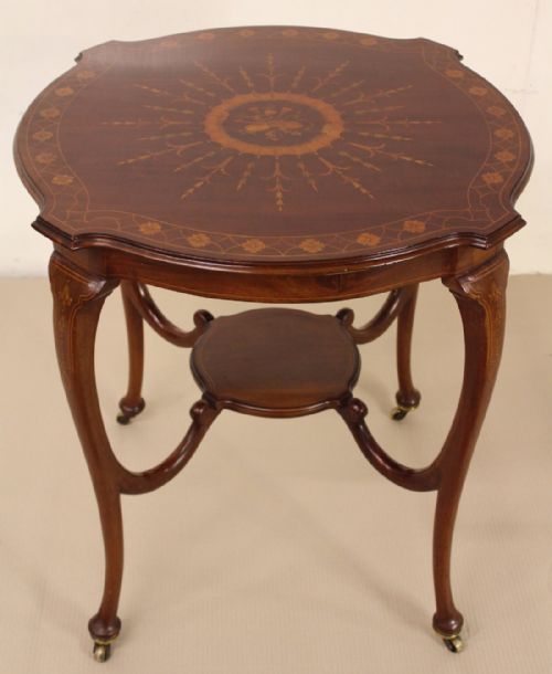 Inlaid Mahogany Occasional Table