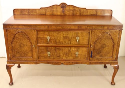 Burr Walnut Sideboard by Maple and Co.