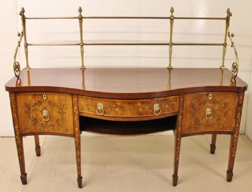 Impressive Georgian Inlaid Mahogany Sideboard