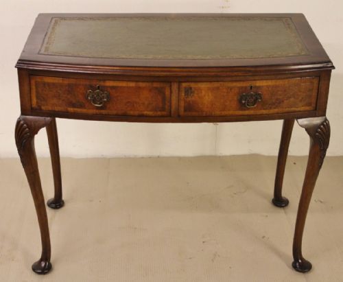 Burr Walnut Bow Fronted Table