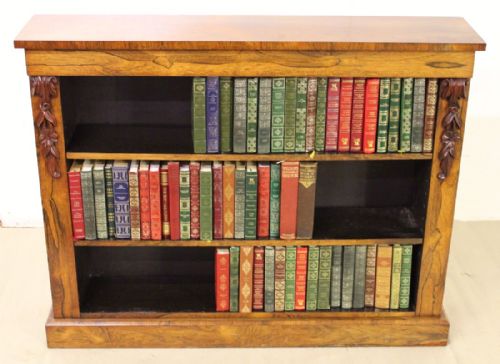 Early Victorian Rosewood Open Bookcase