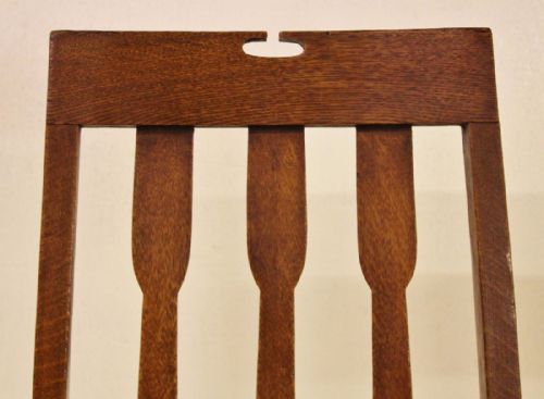 fig 4. Charles Rennie Mackintosh Oak Armchair