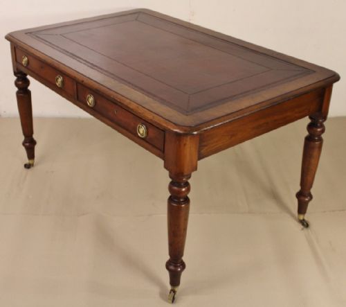 Early 19th Century Mahogany Partners Writing Table