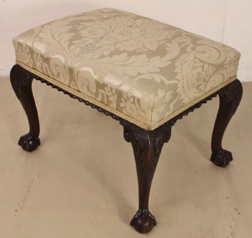 Mahogany Chippendale Style Stool