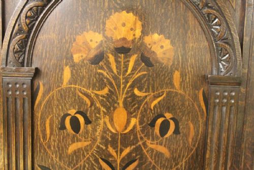 fig 5. Shapland and Petter Inlaid Oak Wardrobe