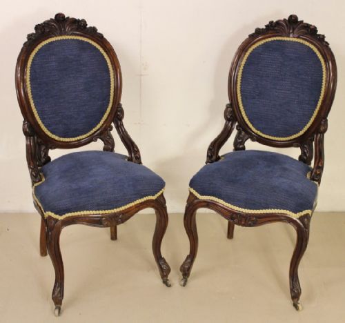 Pair of Victorian Rosewood Chairs