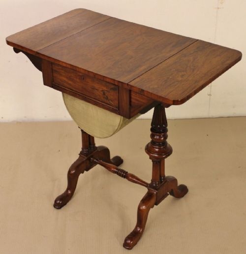 Early Victorian "Gillows" Rosewood Work Table