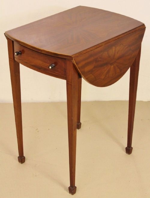 Inlaid Mahogany Pembroke Flap Table