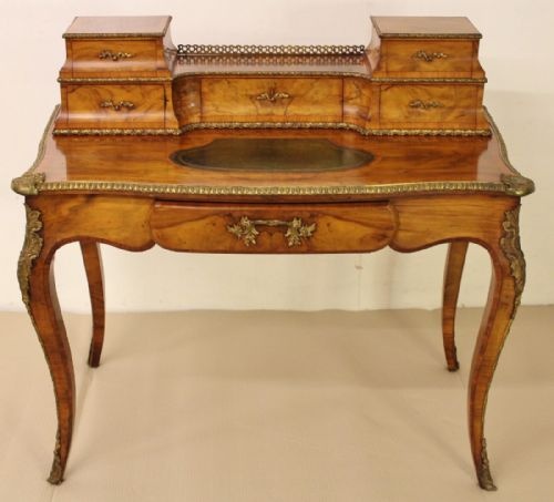 Victorian Burr Walnut Bonheur Du Jour