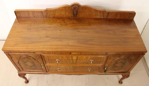 fig 3. Burr Walnut Sideboard by Maple and Co