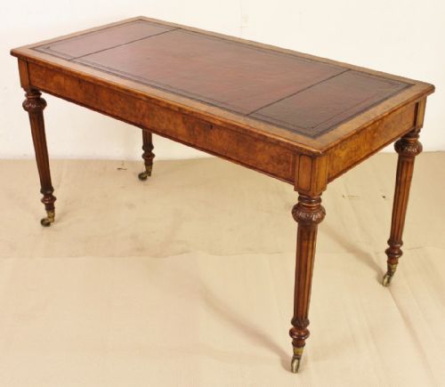 Inlaid Burr Walnut Writing Table by Holland and Sons