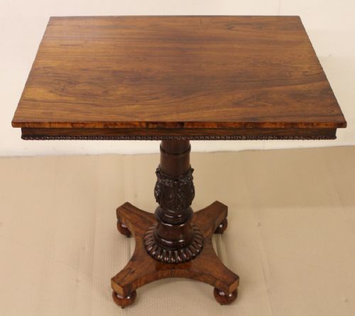 William IV Rosewood Lamp Table