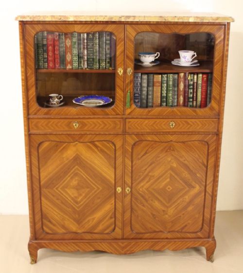 Marble Topped French King-wood Cabinet