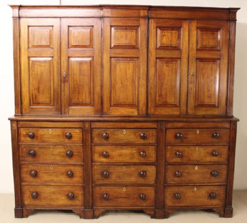 Large Georgian Mahogany Housekeepers Cupboard