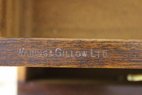 fig 1. Burr Walnut Chest by Waring and Gillow