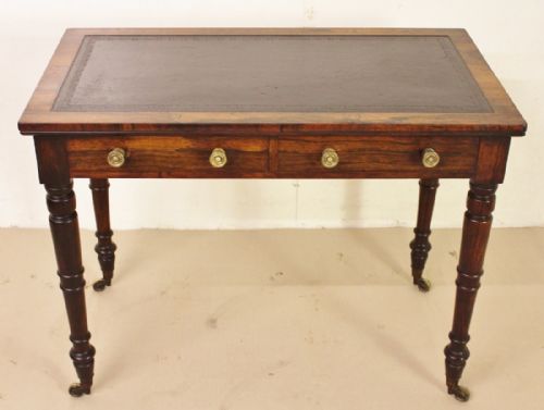 Early Victorian Rosewood Writing Table