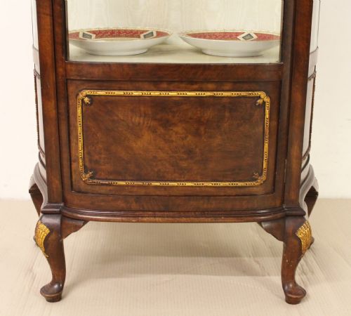 fig 2. Burr Walnut Vitrine by Maple and Co