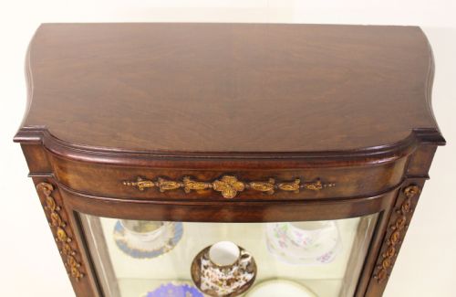fig 3. Burr Walnut Vitrine by Maple and Co