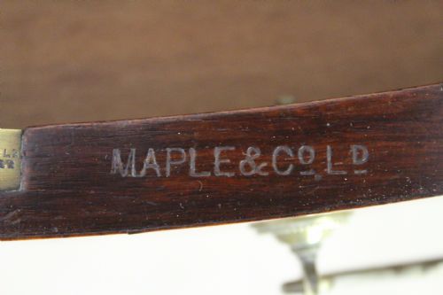fig 4. Inlaid Satinwood Writing Table by Maple and Co