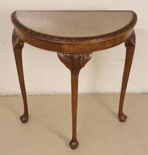 Burr Walnut Console Table