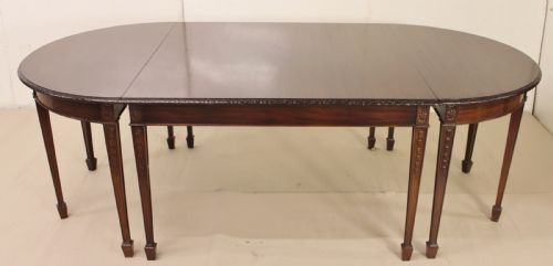 Mahogany D-end Dining Table by Waring and Gillow