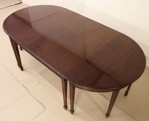 fig 2. Mahogany D-End Dining Table by Waring and Gillow