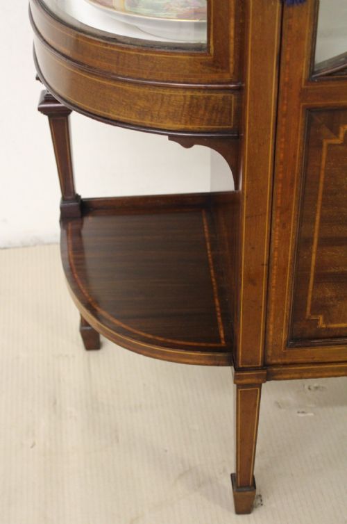 fig 1. Inlaid Mahogany Display Cabinet by Maple and Co.