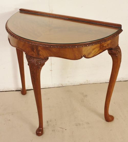 Burr Walnut Console Table