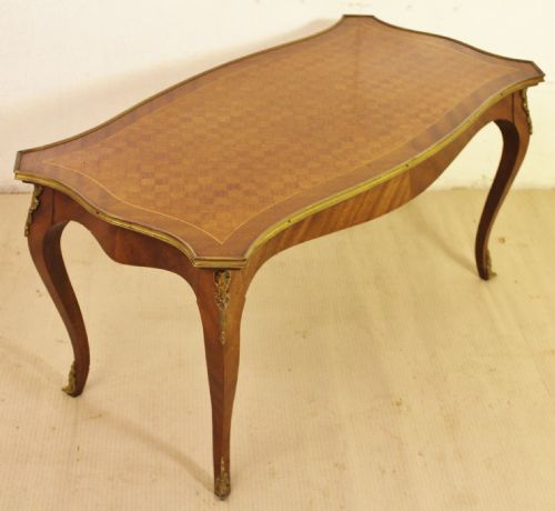 French Kingwood Parquetry Coffee Table