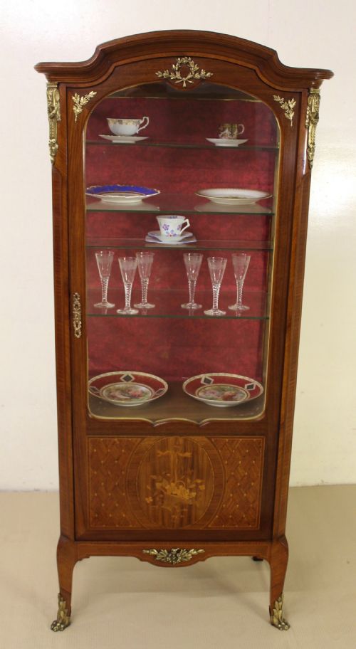 French Kingwood Marquetry Vitrine