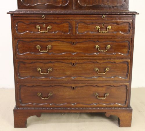fig 1. Victorian Mahogany Estate Cabinet on Chest