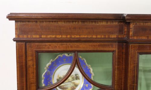 fig 1. Edwards and Roberts Inlaid Mahogany Display Cabinet
