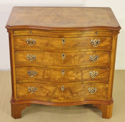 Burr Walnut Bachelors Chest of Drawers