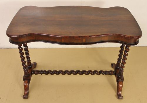 Victorian Rosewood Stretcher Table