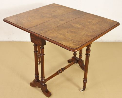 fig 3. Burr Walnut Sutherland Table by James Shoolbred