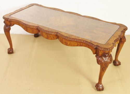 Large Sized Burr Walnut Coffee Table