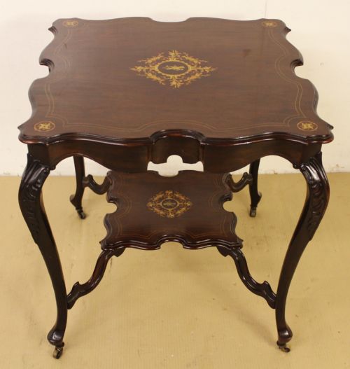 Inlaid Mahogany Occasional Table