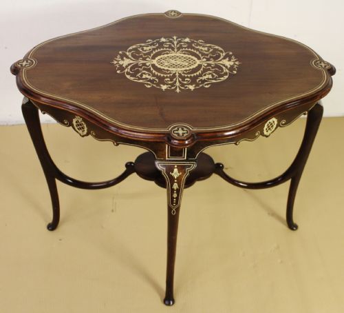 Inlaid Mahogany Occasional Table