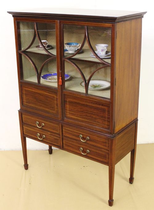 Edwardian Inlaid Mahogany Side Cabinet