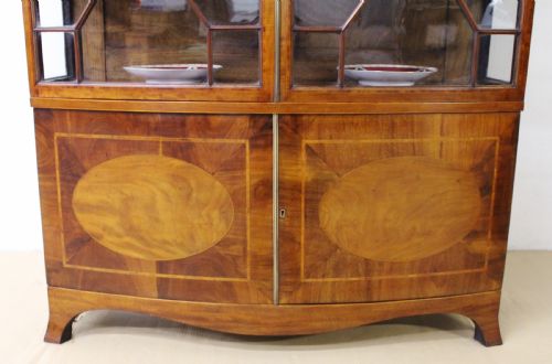 fig 1. Maple and Co Bow Fronted Display Cabinet
