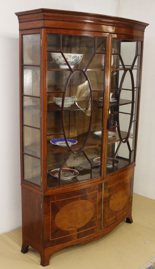 fig 2. Maple and Co Bow Fronted Display Cabinet