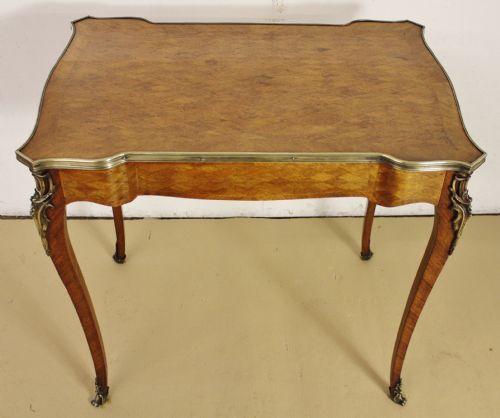 French Kingwood Parquetry Lamp Table
