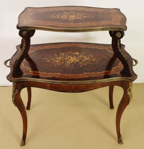 Rosewood Marquetry Etagere