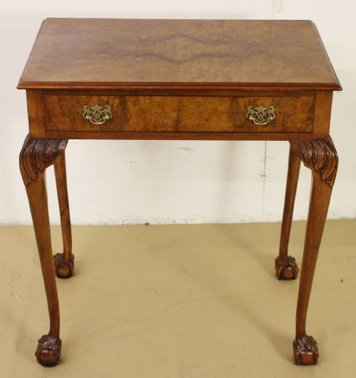 Burr Walnut Lamp Table
